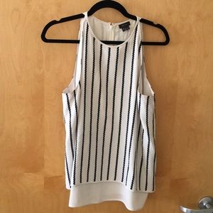 Theory sleeveless silk top